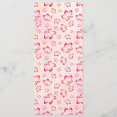 Sunset Plumeria Flower Waterverf menu's (Achterkant)