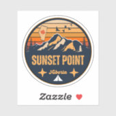 Sunset Point, Alberta Sticker (Vel)