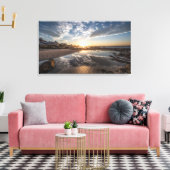 Sunset, Port Elizabeth, Zuid-Afrika Canvas Afdruk (Insitu (Woonkamer))