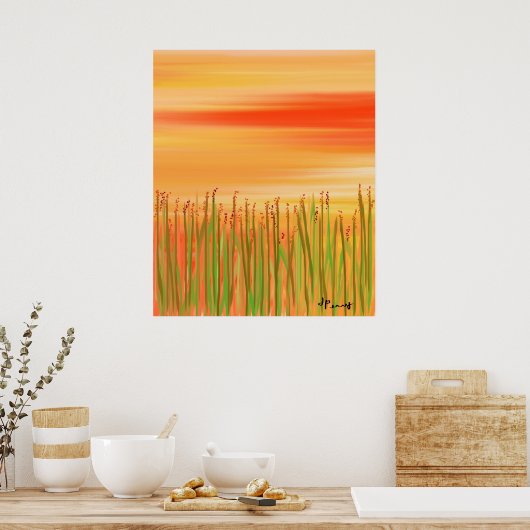 "SUNSET" POSTER (Keuken)