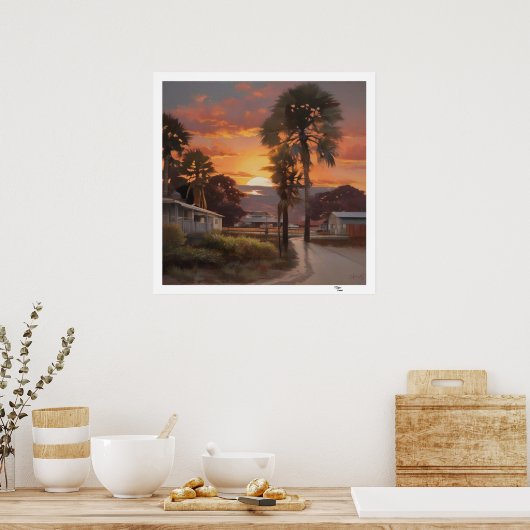 Sunset Poster (Keuken)