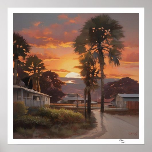 Sunset Poster (Voorkant)