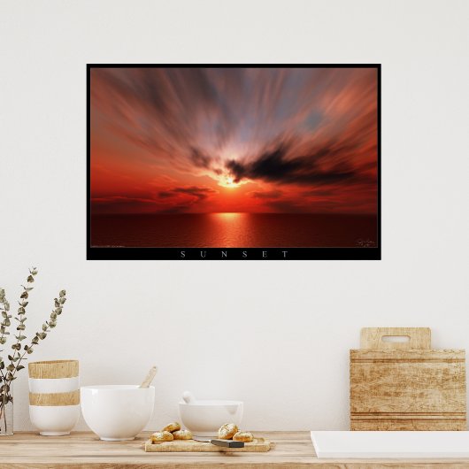 Sunset Poster (Keuken)