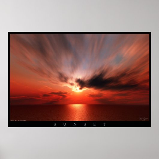Sunset Poster (Voorkant)