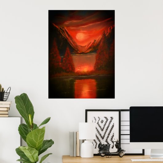 Sunset Poster (Thuiskantoor)