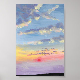 Sunset Print, Value Poster papier (mat)