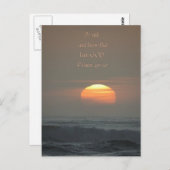 Sunset Psalms 46:10 Briefkaart (Voorkant / Achterkant)