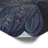 Sunset Raven Crow Poster van ArtByAkiko (Hoek)