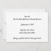 Sunset Rays 3 Génération Family Reunion Invitation (Dos)