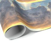 Sunset Rays of Light door Stormy Clouds Cadeaupapier (Rol Hoek)