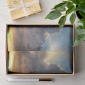 Sunset Rays of Light door Stormy Clouds Tissuepapier (Geschenk)