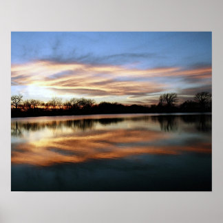 Sunset Reflection 2 Poster