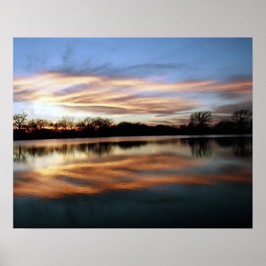Sunset Reflection 2 Poster (Voorkant)