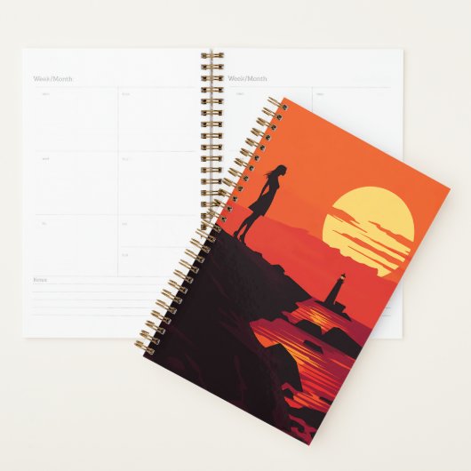 🌅 Sunset Reflection Planner 🧘♀️📔 (Display)