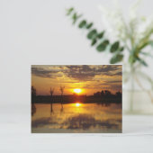 Sunset Reflecton Briefkaart (Staand voorkant)