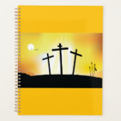 Sunset Religious Crosses Spiral Planner (Voorkant)