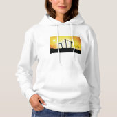Sunset Religious Crosses Vrouwen Hoodie (Voorkant)