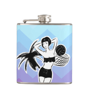 Sunset Resort Chevron Print Heupfles