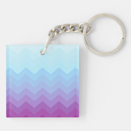 Sunset Resort Chevron Print Sleutelhanger (Achterkant)