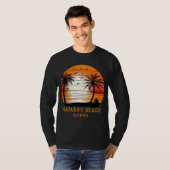  Sunset Retro Summer Navarre Beach Florida T-shirt (Voorkant volledig)