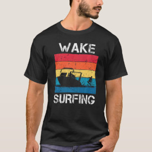  Sunset Retro Wake Surfing Water Skier Athl T-shirt