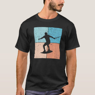 Sunset Retro Wakeboarding Surf Wakesu T-shirt