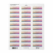 Sunset  Return Address Labels (Full Sheet)