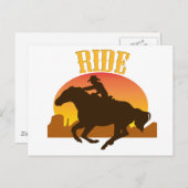 Sunset Ride Briefkaart (Voorkant / Achterkant)