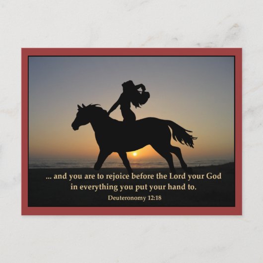 Sunset Ride Briefkaart (Voorkant)