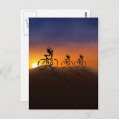 Sunset Ride briefkaart (Voorkant / Achterkant)