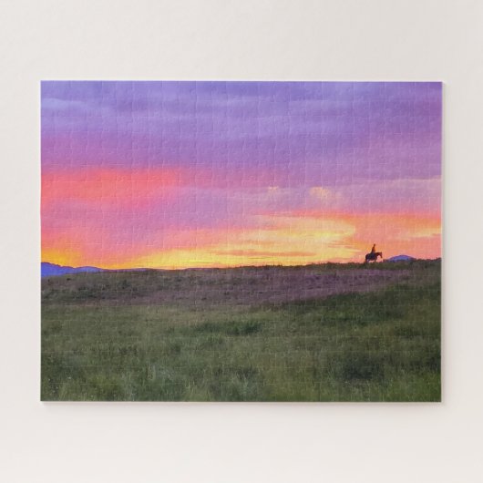 Sunset Ride Jigsaw Puzzle Legpuzzel (Horizontaal)