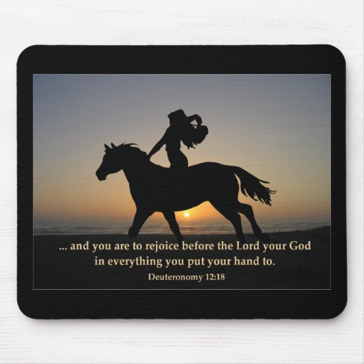 Sunset Ride Mousepad Muismat (Voorkant)