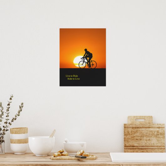 Sunset-ride Poster (Keuken)