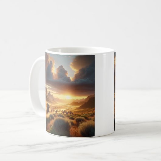 Sunset Ride - Western Scenery Mug (Devant gauche)