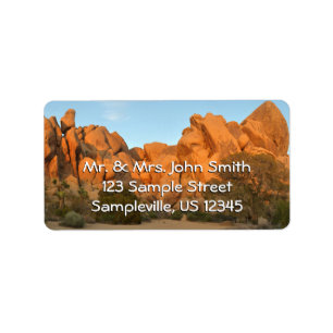 Sunset Rocks bij Joshua Tree Etiket