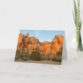 Sunset Rocks bij Joshua Tree Kaart (Voorkant)