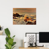 Sunset Rocks schilderij van Frederick Waugh Poster (Thuiskantoor)