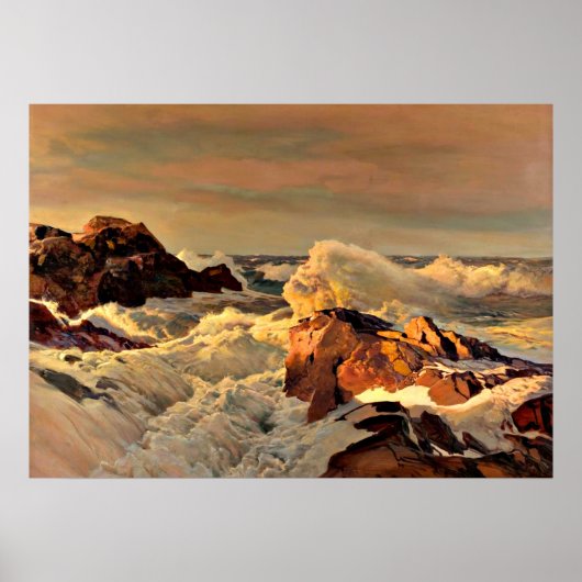 Sunset Rocks, tableau de Frederick Waugh (Devant)