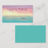 Sunset Romance | Carte d'escorte de siège (Devant / Derrière)