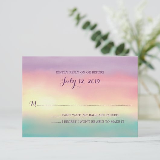 Sunset Romance | Mariage RSVP (Debout devant)
