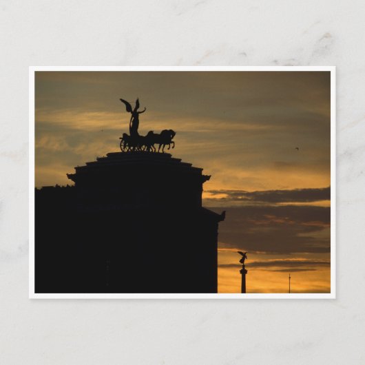 Sunset Rome Briefkaart (Voorkant)