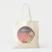 Sunset Roos Gold Floral Moeder Bride Tote Bag (Voorkant)