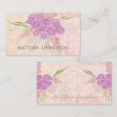 Sunset rose blush sheer bow and Bouquet  Plaatskaartje (Voorkant / Achterkant)