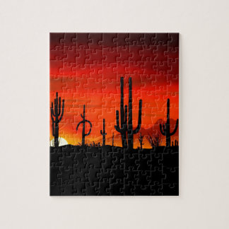 Sunset Saguaros Sonoran Desert Arizona Legpuzzel