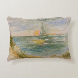 Sunset Sail Accent Pillow Accent Kussen