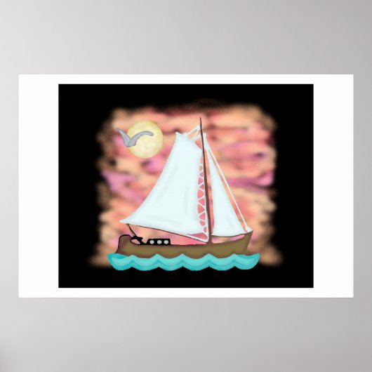 Sunset Sail Away Poster (Voorkant)
