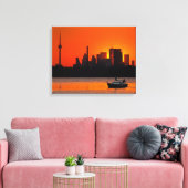 Sunset Sail Canvas Afdruk (Insitu (Woonkamer))