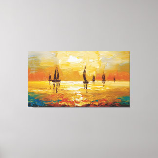 Sunset Sail Canvas Afdruk