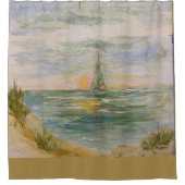 Sunset Sail Douchegordijn (Voorkant)