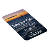 Sunset Sail Nautical Sla de datum op Magneet (Rechterzijde)